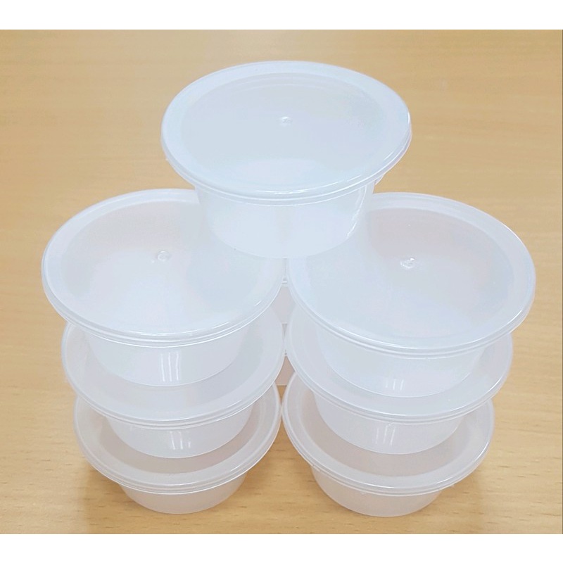 Set 40 hủ bánh flan nhựa kèm nắp , size tiêu chuẩn 50ml | Shopee Việt Nam