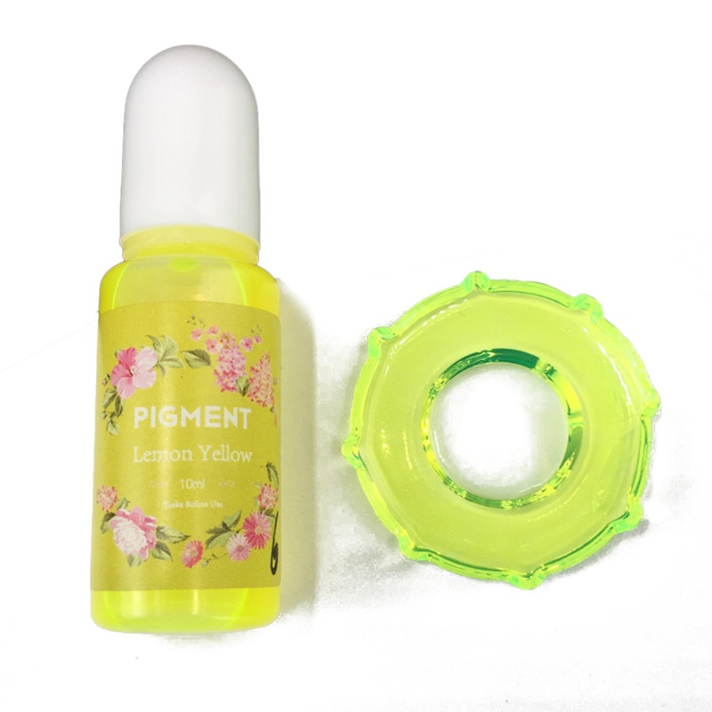 Flgo 5ml Sơn nghệ thuật tô màu đậm đặc cao Pha lê Epoxy Pigment UV Resin Dye Ink Diffusion Ink Liquid