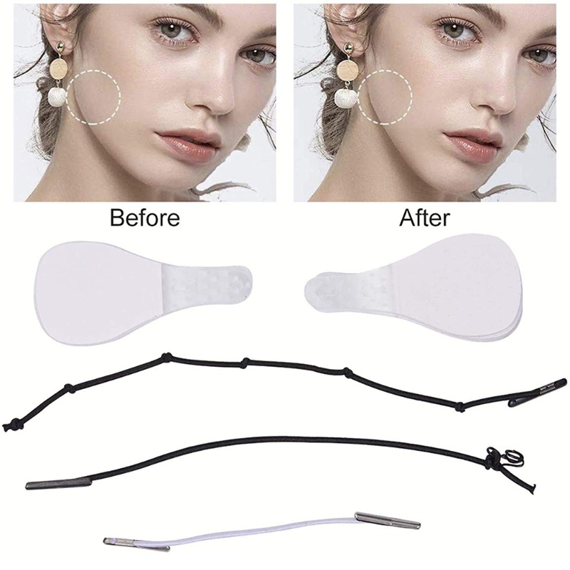YOI 40 Bộ Băng Nâng Mặt Tức Thì Cổ Chữ V Hình Miếng Dán Chống Nhăn Dụng Cụ