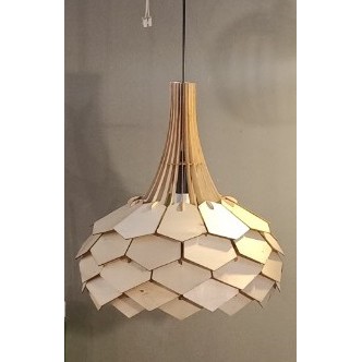 Đèn trần DIY dáng Hoa Lài trang trí nội thất, đèn gỗ trang trí nhà cửa