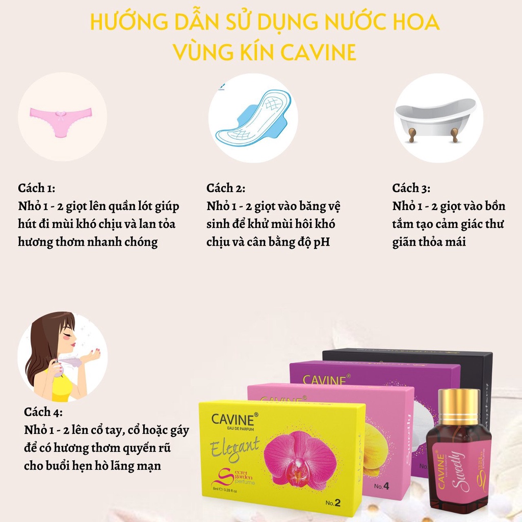 nước hoa vùng kín CAVINE 8ml