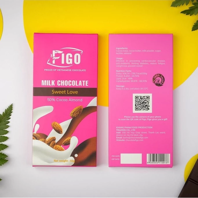 Socola Sữa FIGO Mix Nhiều Vị Cookie Trái Cây Thơm Béo Đồ Ăn Vặt Nội Địa Việt Nam 50G