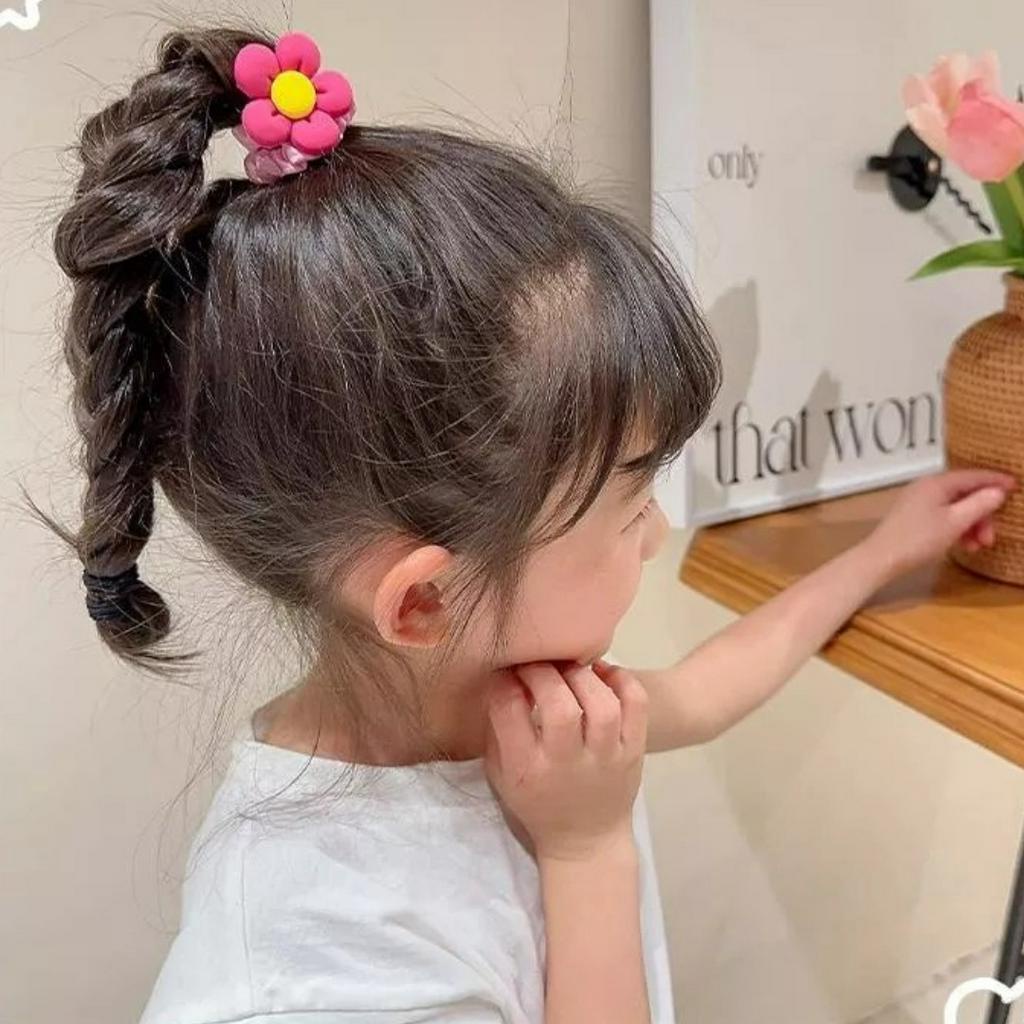 5 Dây Cột Tóc Scrunchies Hoạt Hình Gấu Dâu Lotso/ Khỉ Nâu/Kuromi/ Thỏ Hồng Co Dãn Không Đau Tóc