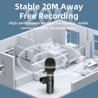 Bộ Microphone Live-Stream không dây Remax K02 cổng LaiNing (Đen)
