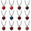 YT4 Mới Naruto Sharingan Mắt Vòng Cổ Vintage Naruto Trang Sức Phong Cách Quốc Gia Dây Chuyền Kính Mặt Dây Chuyền Anime Penda