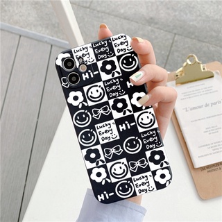 Ốp lưng iphone cạnh vuông Caro icon lucky dành cho iphone 6 đến 16promax - E208