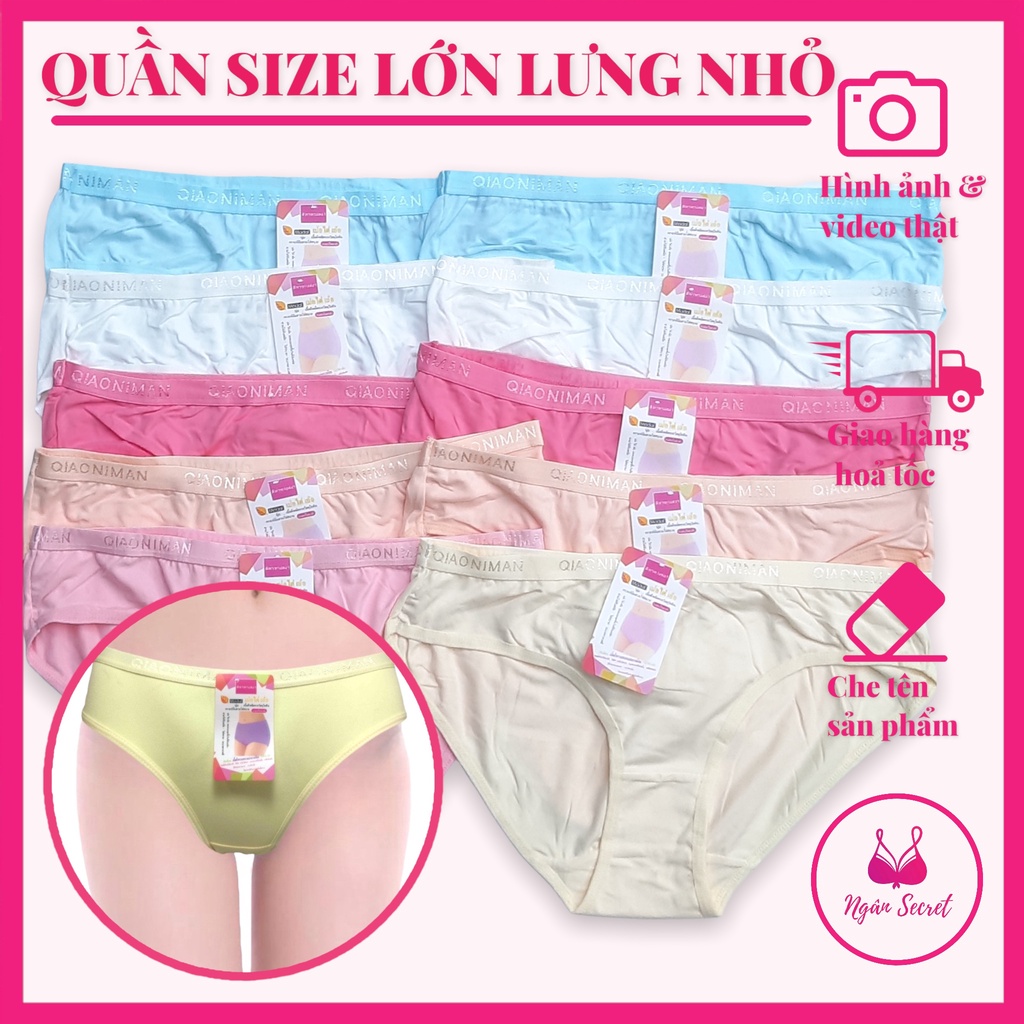 Set 10 quần lót nữ cotton trơn vải đẹp 767