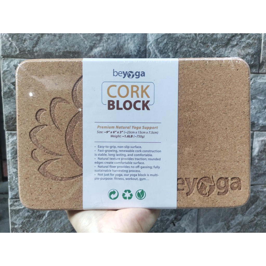 Gỗ Bần Tự Nhiên] Gạch Tập Yoga Cao Cấp Đài Loan, Chất Liệu Vỏ Sồi