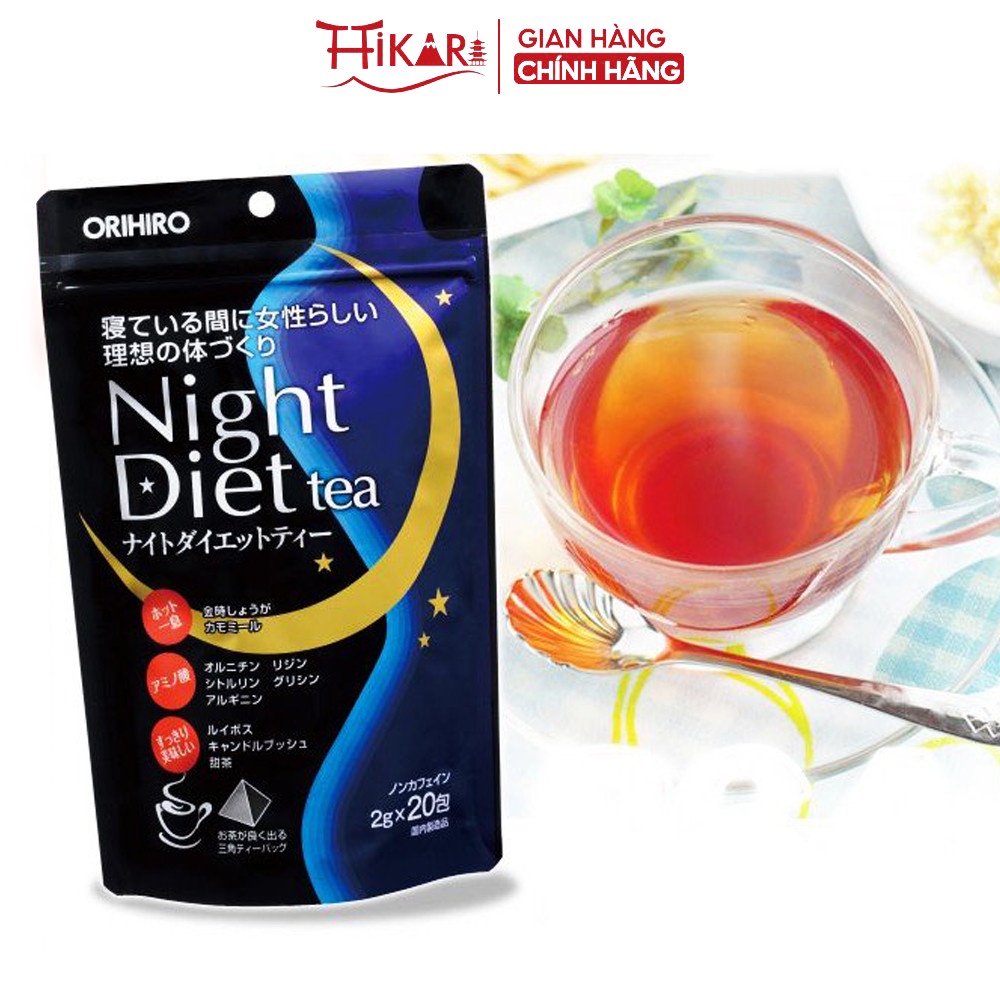 Ảnh Trà giảm cân đêm Night Diet Tea Orihiro Nhật Bản 24 gói/túi và 40 gói/túi 2