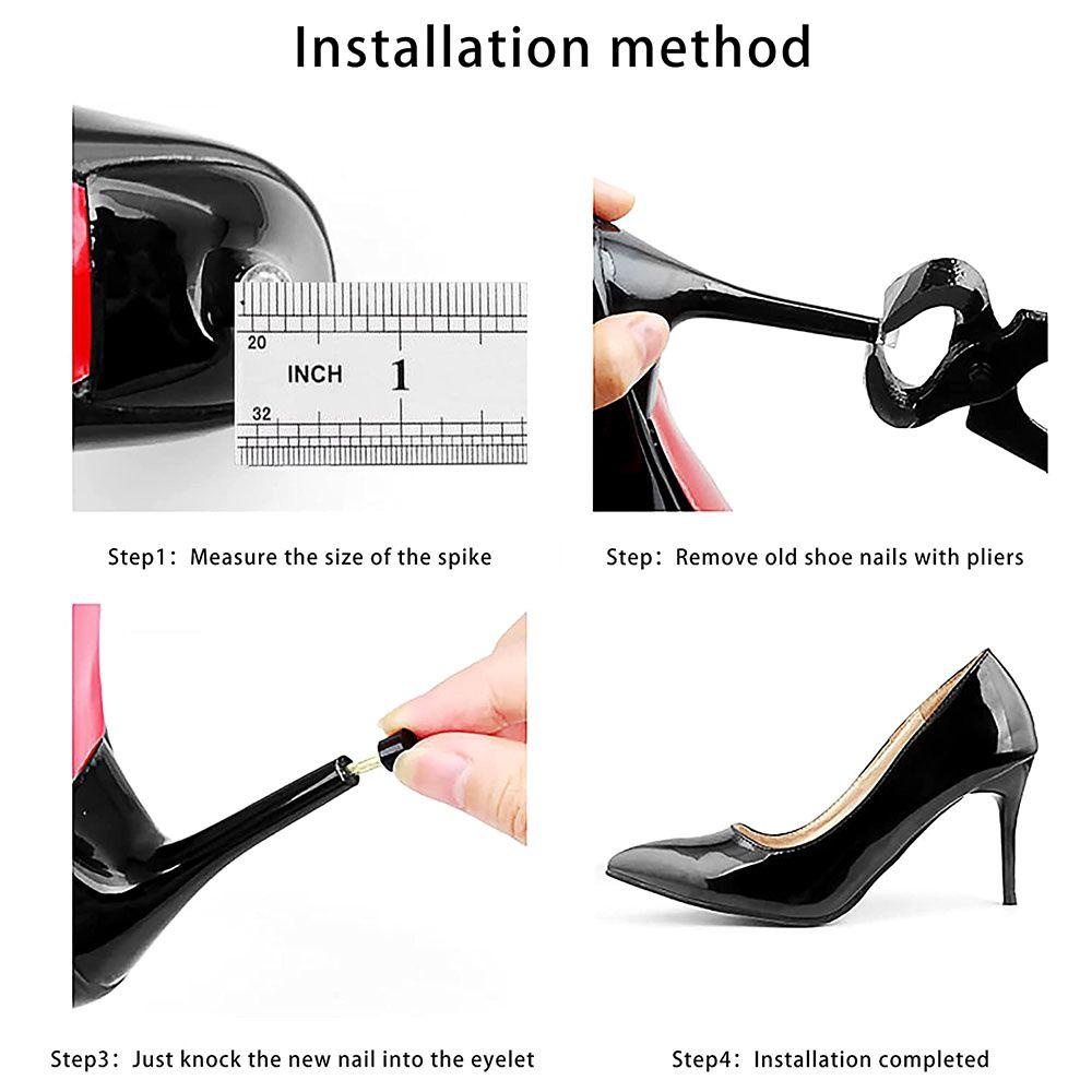FEDAOG 10 Chiếc Stiletto Thay Thế Nữ Gót Chân Chặn Bảo Vệ Sửa Chữa Giày Cao Gót Sửa Chữa Chân