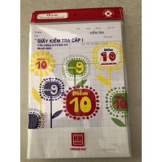 Combo 3 Tập Giấy kiểm tra Cấp 1 Cao Cấp HH