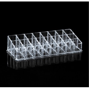 Khay đựng dụng cụ trang điểm mica trong suốt loại 24 ô