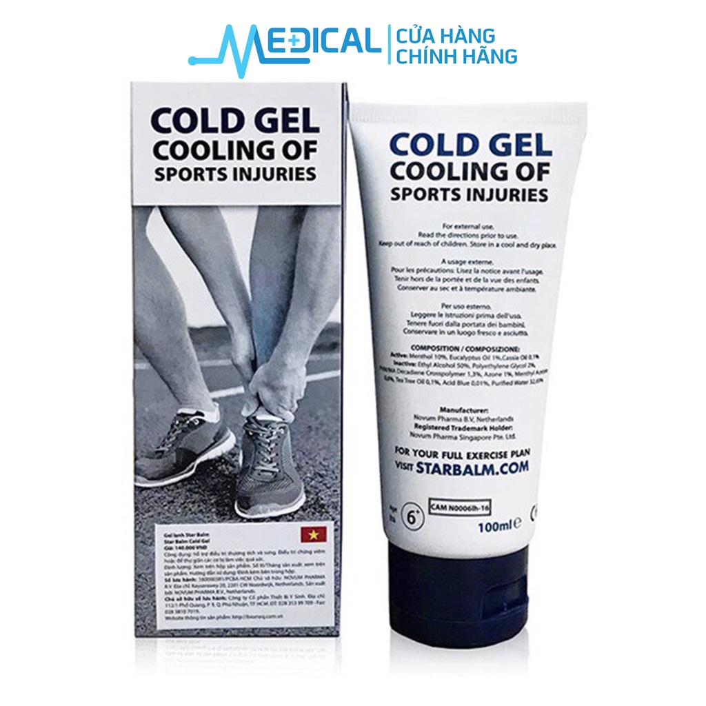 Ảnh Gel làm lạnh thể thao STARBALM Cold Gel dùng trong và sau khi chơi thể thao 100ml - MEDICAL 2