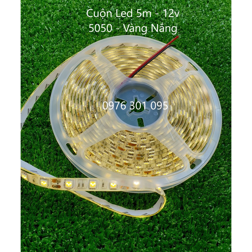 Dây Đèn Led Trang Trí Vàng Nắng [5m - 12v] | Shopee Việt Nam