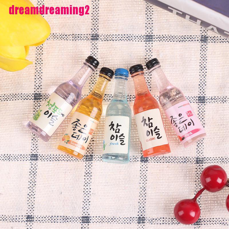 Bộ 10 mẫu chai rượu với tỷ lệ 1 / 12 để trang trí búp bê