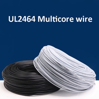 1 Mét UL2464 Vỏ Dây Cáp 30 28 26 24 22 20 AWG Cáp Tín Hiệu Đồng 2 3 4 5 6 7 8 Lõi Mềm Điện Tử Âm Thanh Dây Trắng
