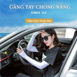 Găng Tay Chống Nắng Xỏ Ngón