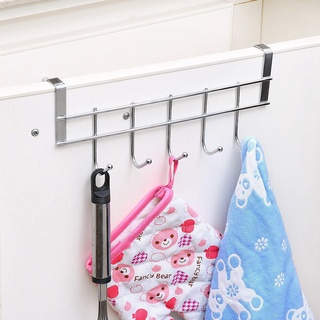 Giá treo đồ , móc inox treo đồ gắn sau tủ cánh cửa nhà tắm phòng bếp dán tường 1432