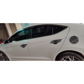 Ốp tay nắm, hõm cửa xe Huyndai Elantra 2016-2021 Mạ Crom cao cấp