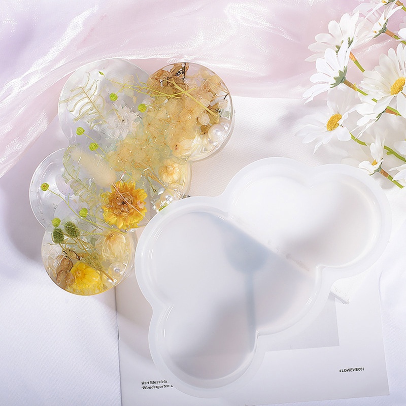 Khuôn silicone ép epoxy để trang trí nội thất và làm hoa decor Desktop