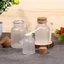 BORAGETE 100-500g Frosted Seal Jar Organizer Hộp đựng thìa gỗ di động