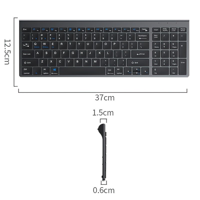 Bàn phím không dây mini W160 - pin sạc - đa kết nối bluetooth 5.0 + 3.0 + Usb wireless 2.4G | BigBuy360 - bigbuy360.vn