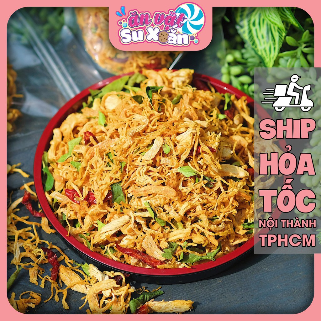 Khô gà ba vị loại 1 siêu ngon Ăn Vặt Su Xoắn