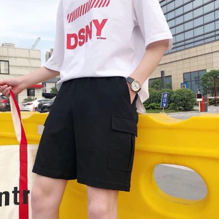 Quần short kaki túi hộp form rộng dễ phối đồ Unisex