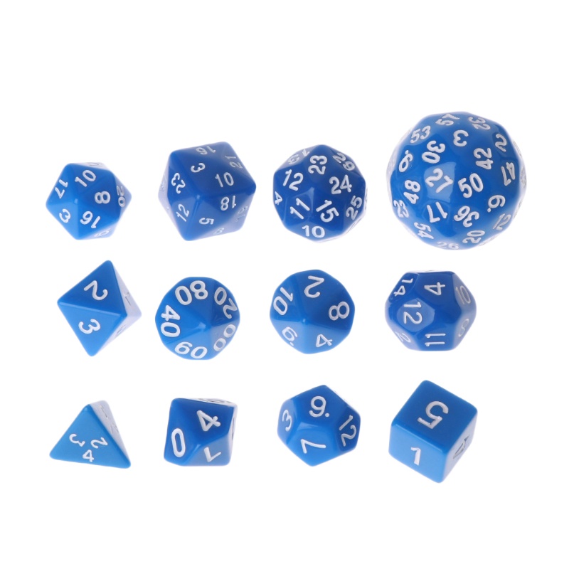 Set 12 xúc xắc đa diện D4 D6 D8 D10 D12 D20 D24 D30 D60