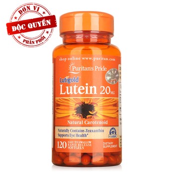 Ảnh Viên bổ mắt, tăng cường thị lực mỏi mắt, khô mắt Puritan's Pride Lutein 20mg 120 viên 1