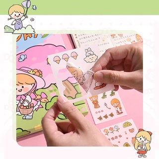 Sticker dán sổ cute dễ thương trang trí laptop đồ dùng học tập hộp 240 tấm ST3