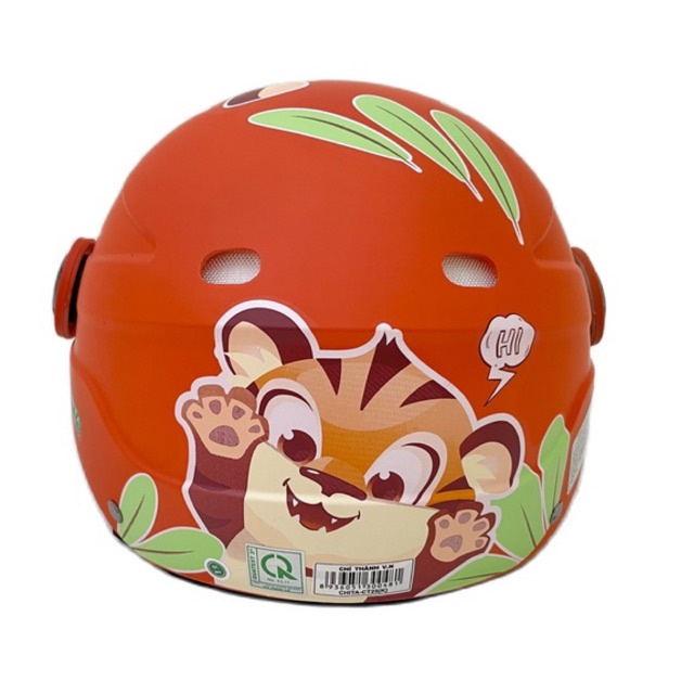 Mũ Bảo Hiểm Trẻ Em CHITA CT25(K) Tem Little Tiger Dễ Thương Cho Bé