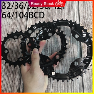 24T 26T 32T 38T 42T MTB Chainirng 64 104BCD Bộ phận xe đạp vòng đôi / ba dây xích dành cho bộ quay Shimano 10 tốc độ