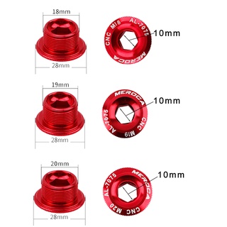 MEROCA M19 / M18 / M20 Nắp Quay Phù Hợp Với Shimano MTB Xe Đạp Đường Bộ Crankset Bolt Cap CNC BMX Xe Đạp Crank Cover Vít