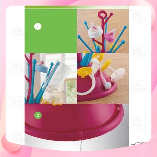 Khay Úp Bình Sữa Cho Bé Sơ Sinh – Giá Phơi Bình Sữa Xoay 360°, Có Khay Hứng Nước, Gập Gọn Tiện Lợi