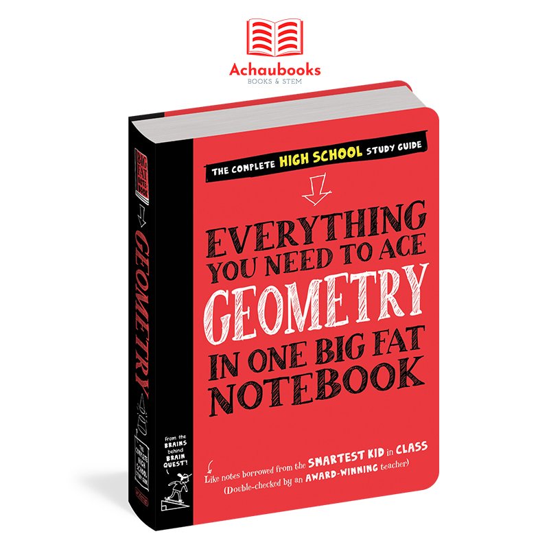 Sách Everything you need to ace Geometry, Sổ tay hình học - Á Châu Books ( lớp 8 - lớp 12 )