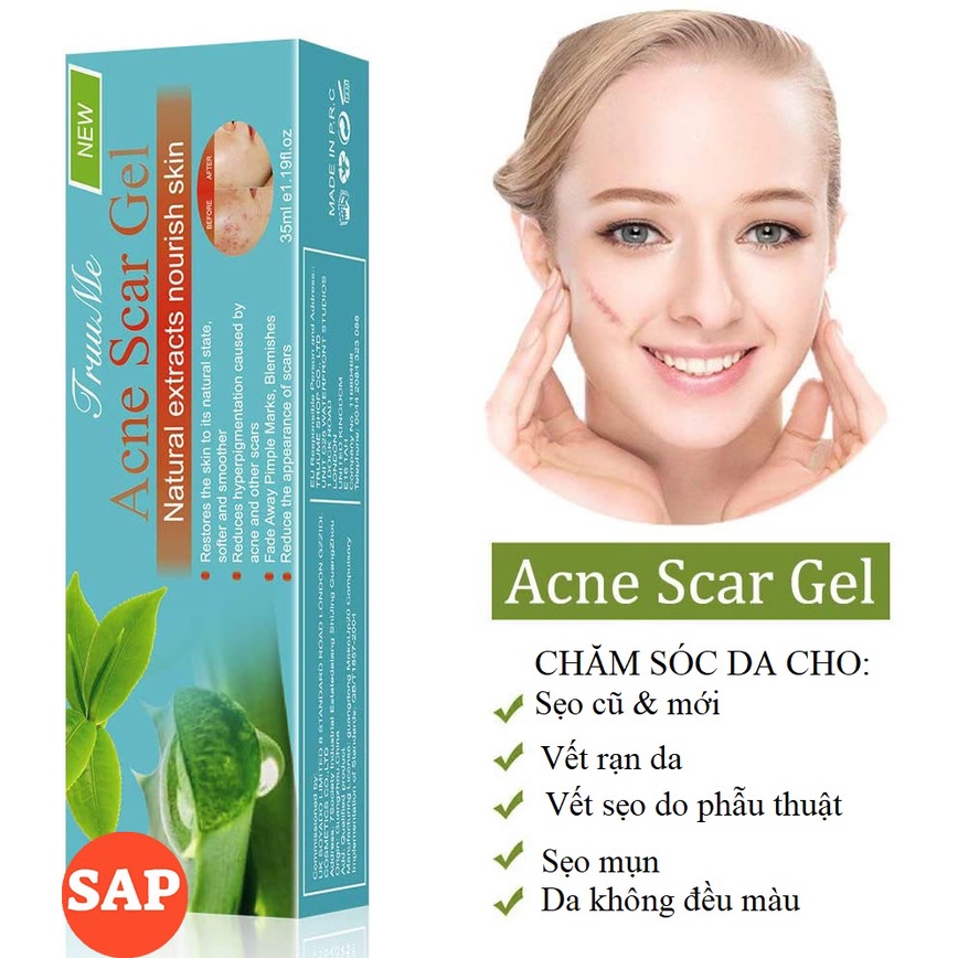 Gel Giảm Mụn, Mờ Sẹo Thâm Do Mụn, Sẹo Do Phẫu Thuật Laoshiya Acne scar gel