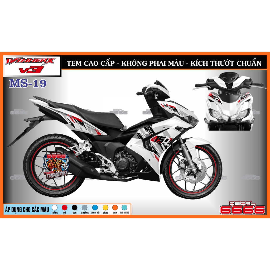 TEM RỜI WINNER X V3 MS19 - decalq7 | Shopee Việt Nam