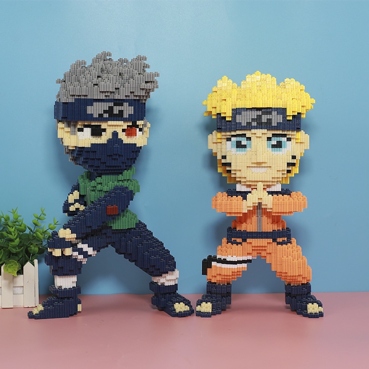 🔥Khối xây dựng Đồ chơi lắp ráp 🔝Kakashi🔝 nhân vật hoạt hình lớn 32CM gửi mô hình búa lắp ráp đồ chơi giáo dục
