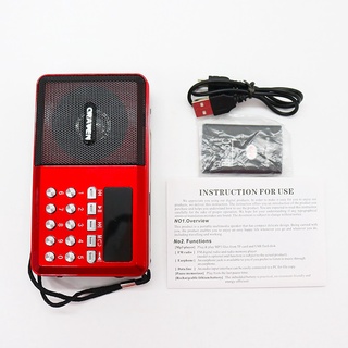Loa đài FM Craven CR-65 có khe Thẻ nhớ/ USB/ Tai nghe/ Đèn pin - dùng pin sạc BL-5C