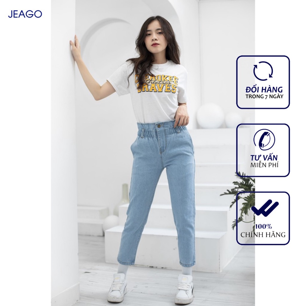 Quần Baggy Lưng Thun Nữ điệu đà JEAGO M548