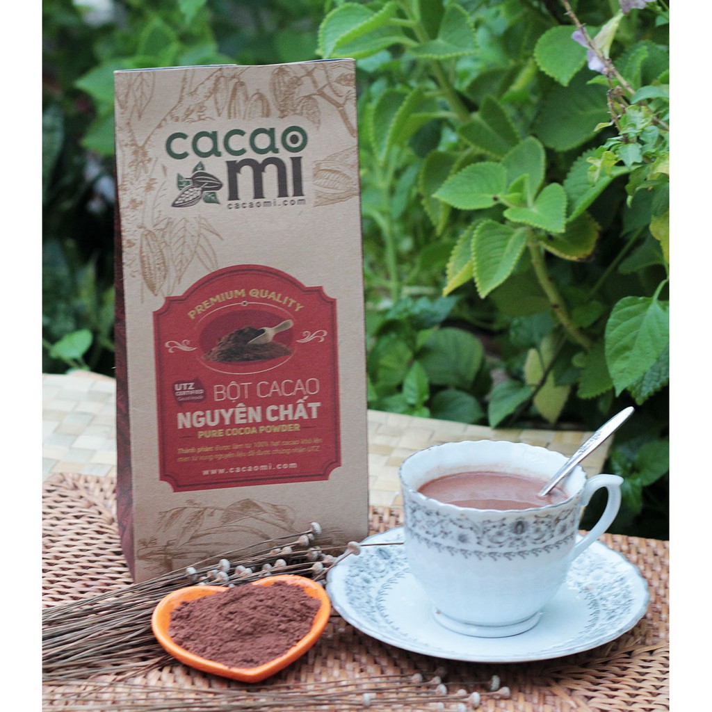 Ảnh Bột ca cao nguyên chất không đường Cacao Mi Premium gu đậm làm bánh pha thức uống socola trà sữa 1kg 2