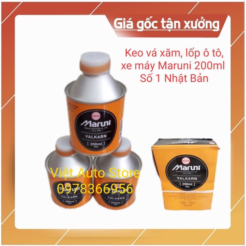 Keo vá ốp, xăm, ô tô xe máy ... các loại Maruni 200ml vàng | Shopee ...