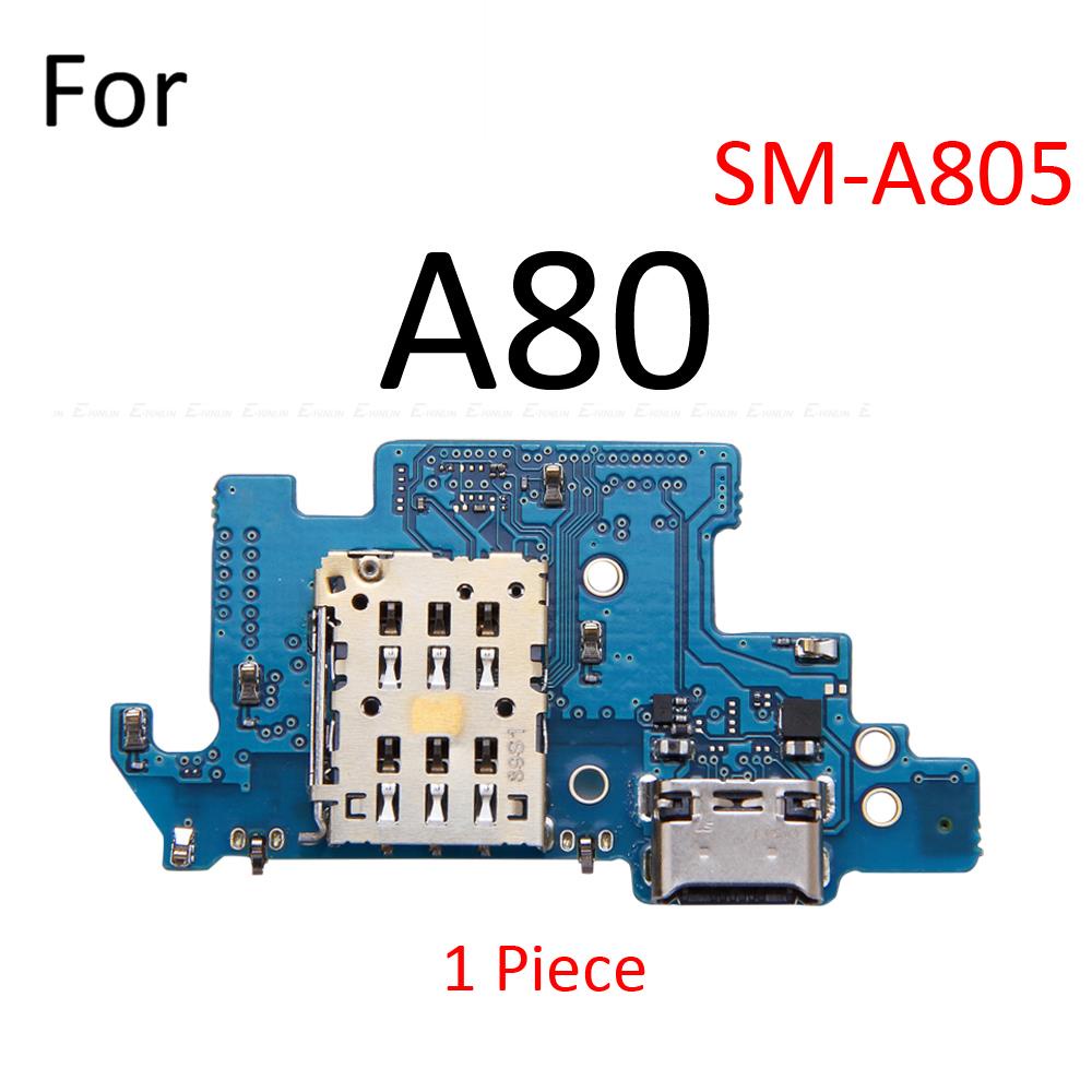 Đế Sạc Cổng Sạc USB Cắm Bảng Mic Cáp Mềm Cho Samsung Galaxy A80 A70 A60 A50s A50 A40 A30s A30 A20e A20 A10 A10e Thay Thế Các Bộ Phận