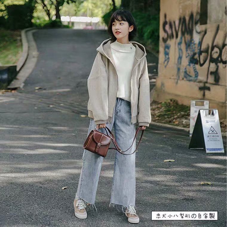 Ảnh Quần Jeans Dài Ống Rộng Cá Tính Dành Cho Nữ 3