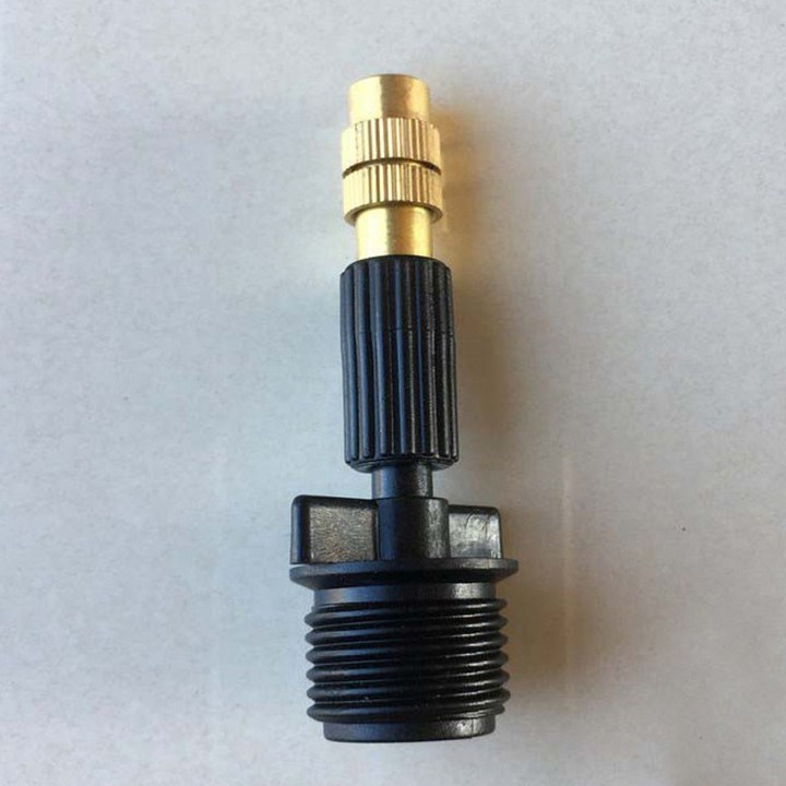 Béc Tưới Phun Sương Đầu tưới Bằng Đồng 1 Hướng - Kèm Ren Nối ren ngoài 21mm Và Van Điều Áp