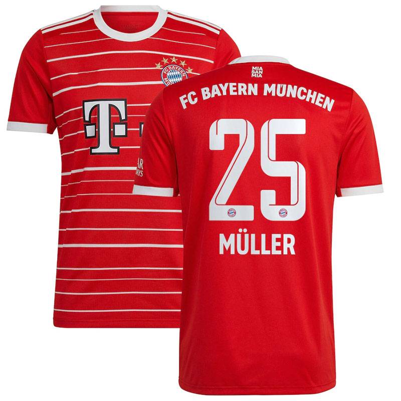 SY3 2022-2023 Sân nhà Bayern Munchen Áo bóng đá Lewandowski Sane Muller Áo bóng đá Jersey Plus size YS3