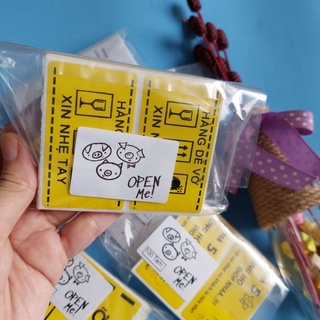 100 Tem Dán Niêm Phong Open Me kích thước 5x3cm