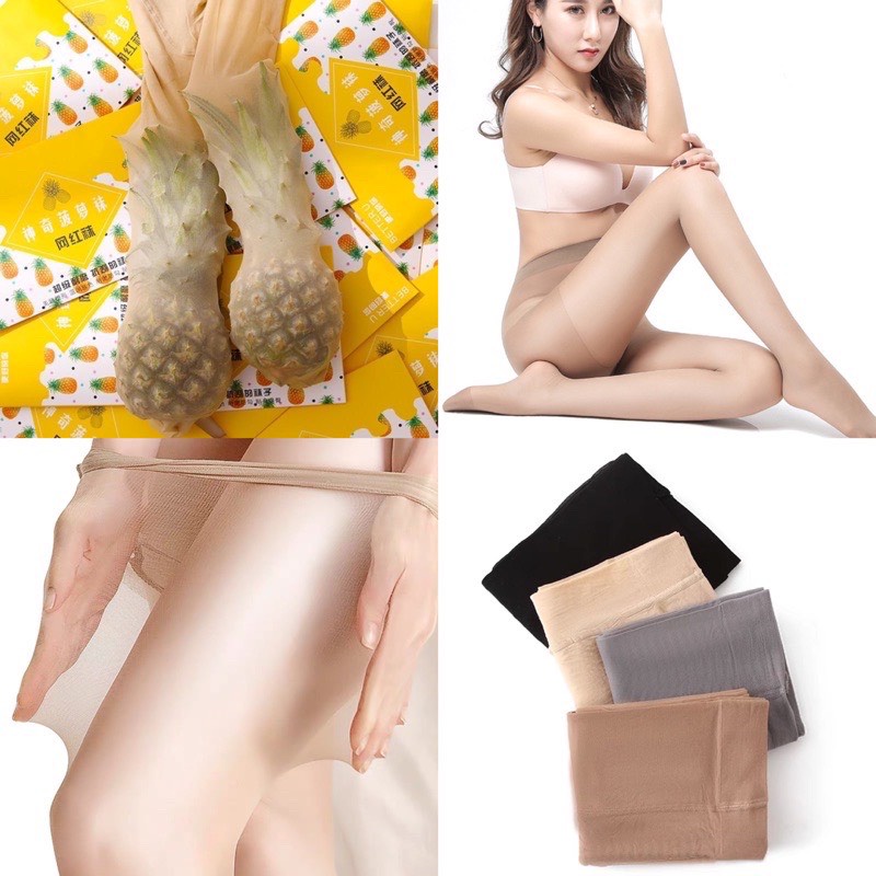 Quần tất xuất Quả Dứa siêu rẻ. Quần tất Da Chân Màu Đen Màu Da quả dứa siêu dai QT02