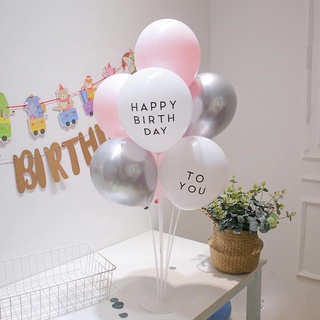 Phụ kiện sinh nhật trụ bóng giả bóng bay, trụ mika xòe 7 nhánh trang trí sinh nhật đẹp,rẻ- YẾN NHI DECOR